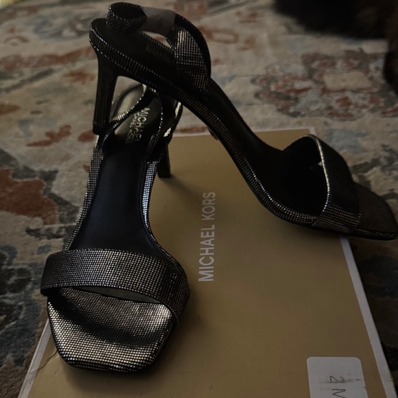 Michael Kors Black and Silver Heels - Picture 4 of 6